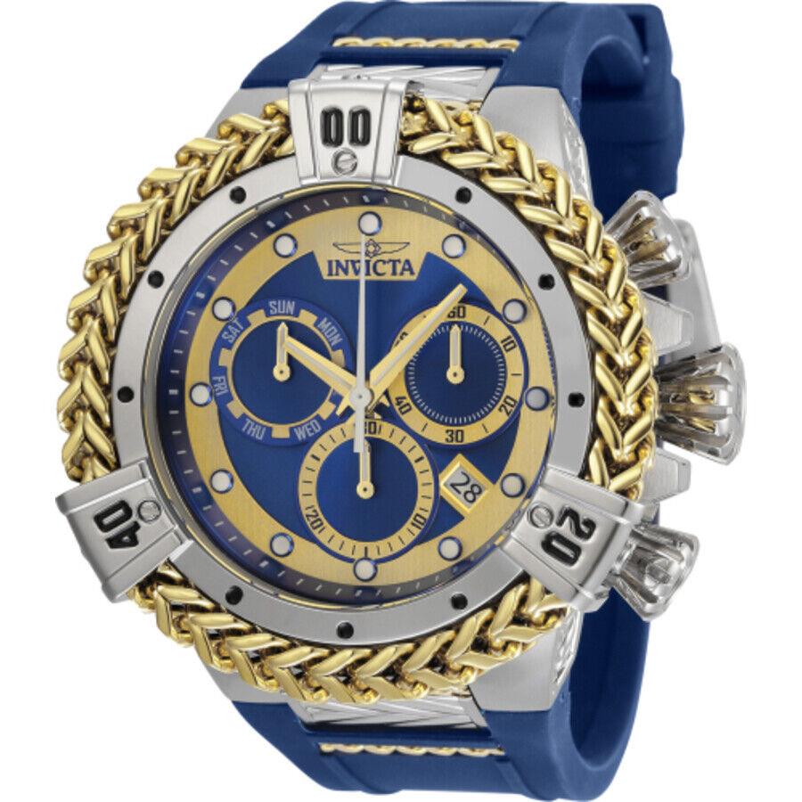 Invicta Bolt Herc Chronograph Date Quartz Blue Dial Men`s Watch 35581