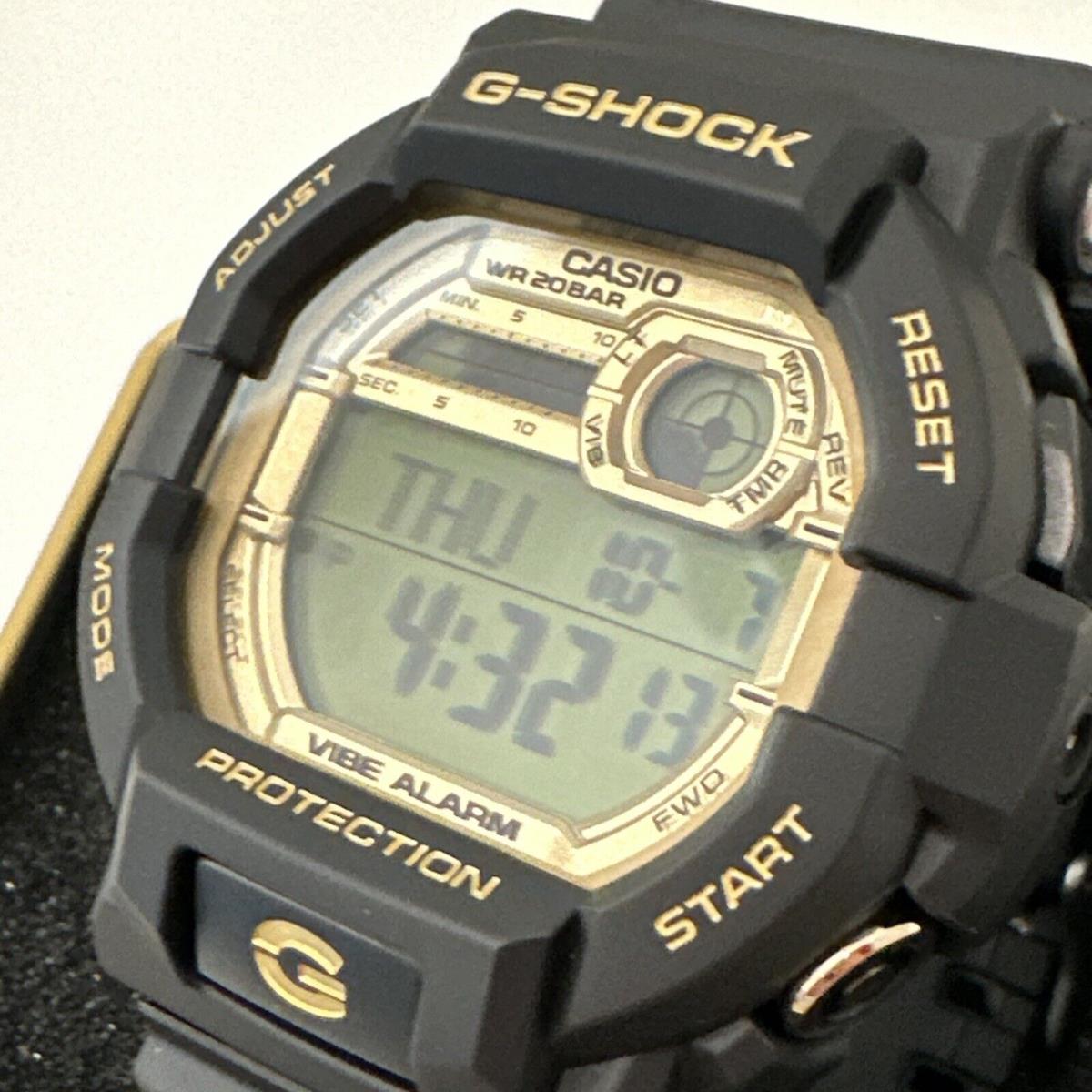 Casio G-shock GD-350GB-1JF Black x Gold World Time Chrono Digital Men Watch