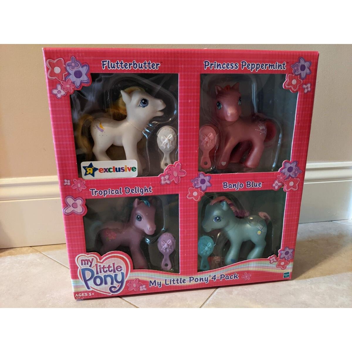 My Little Pony G3 - Toys R Us Exclusive 4-pack Flutterbutter / Banjo Blue ++