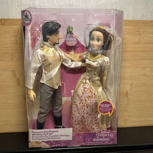 Disney Store Tangled Ever After Rapunzel and Eugene Wedding Doll Set