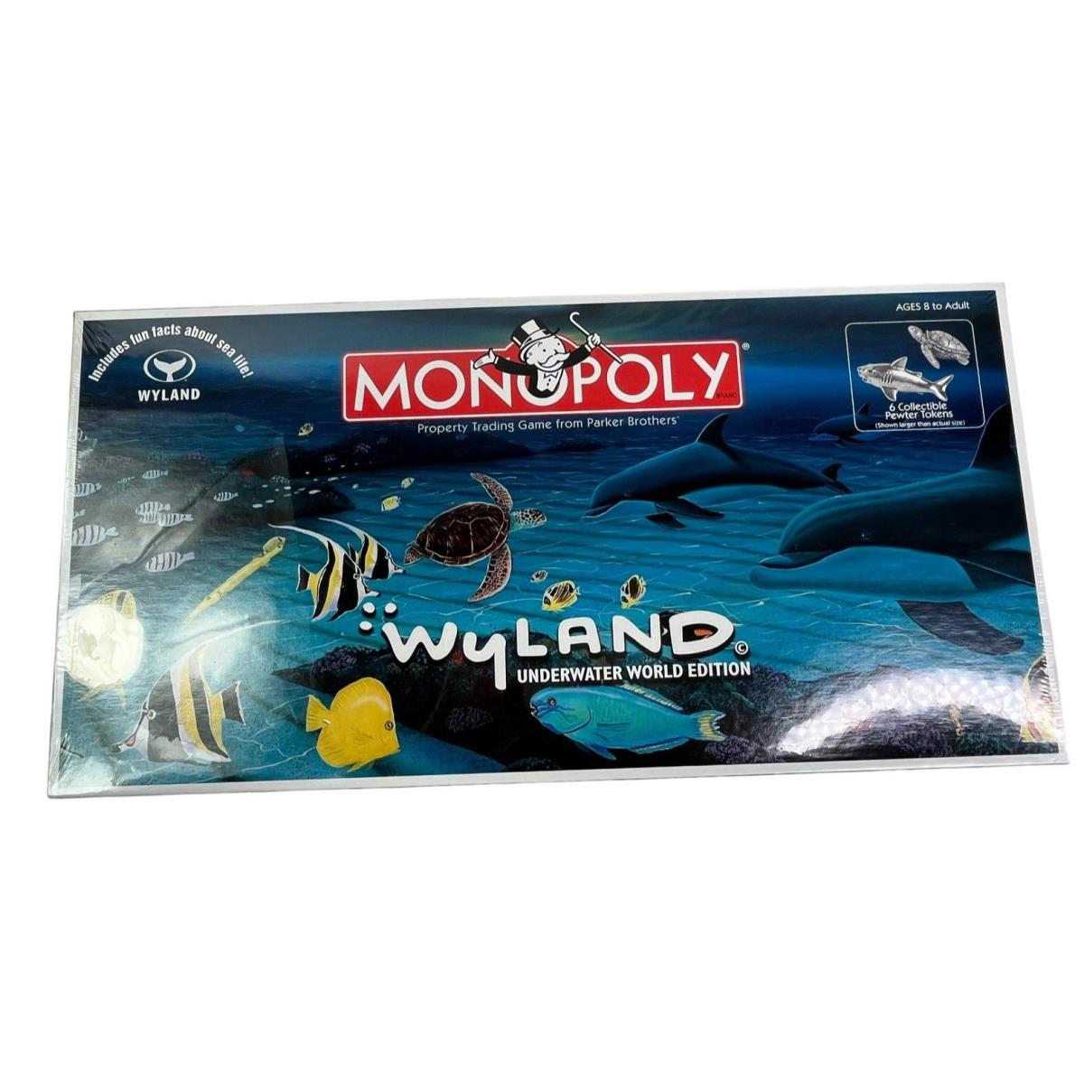 Wyland Underwater World Monopoly Board Game Oceans Oceanography Pewter Art Fish