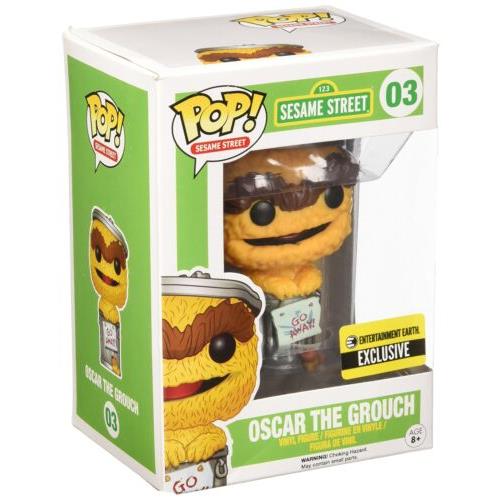 Funko Pop Sesame Street Oscar The Grouch Vinyl Figure Orange Debut Variant