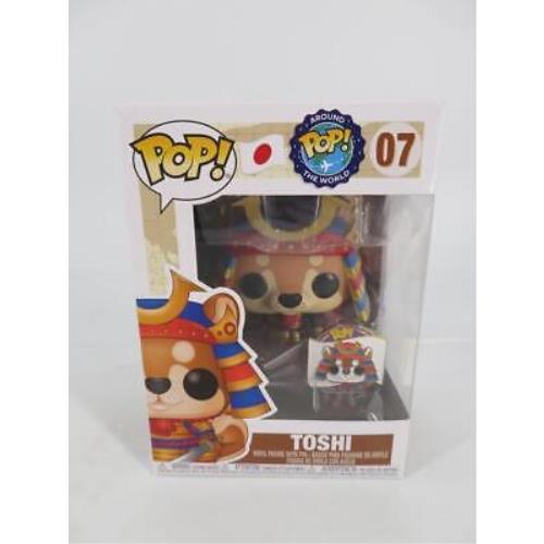 Funko Pop Around The World 07 Toshi Vinyl Figure with Pin + Soft Protector