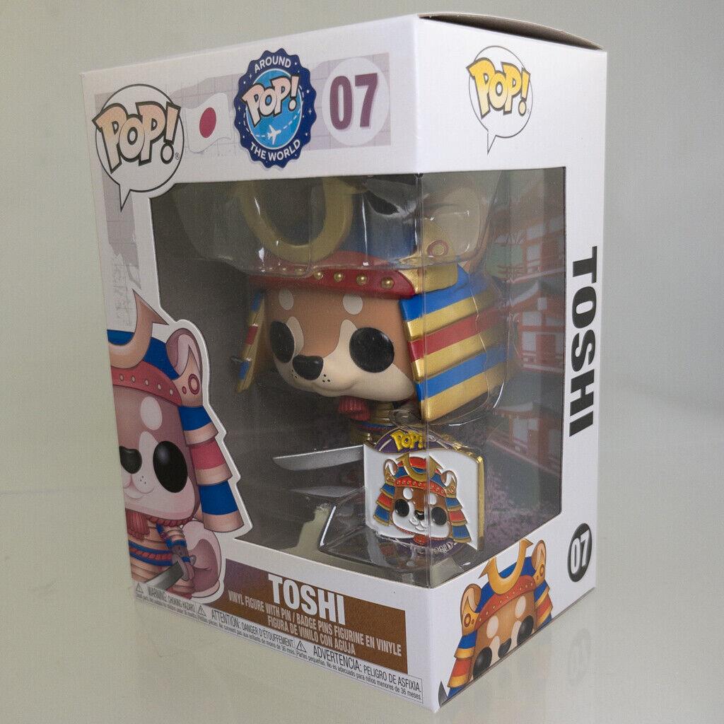 Funko Pop Around The World Vinyl Figure with Pin - Toshi Japan 07 Non-mint