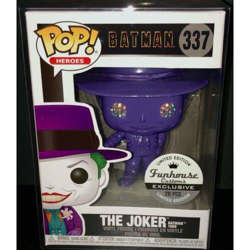 1 of 20 Purple Diamond Joker Funko DC Batman Pop 337 Funhouse Toy Figure