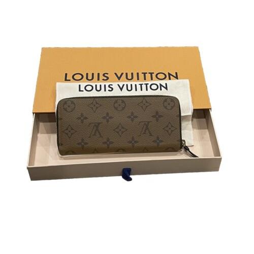 Louis Vuitton Clemente Reverse Monogram Woman s Zippered Wallet