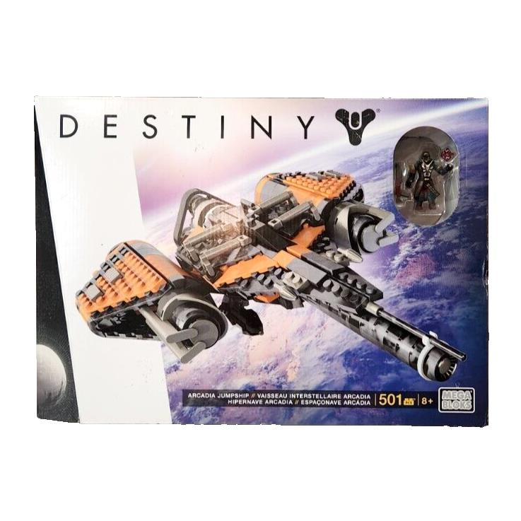 Mega Bloks Destiny Arcadia Jumpship Set Rare 501 Pieces Toy