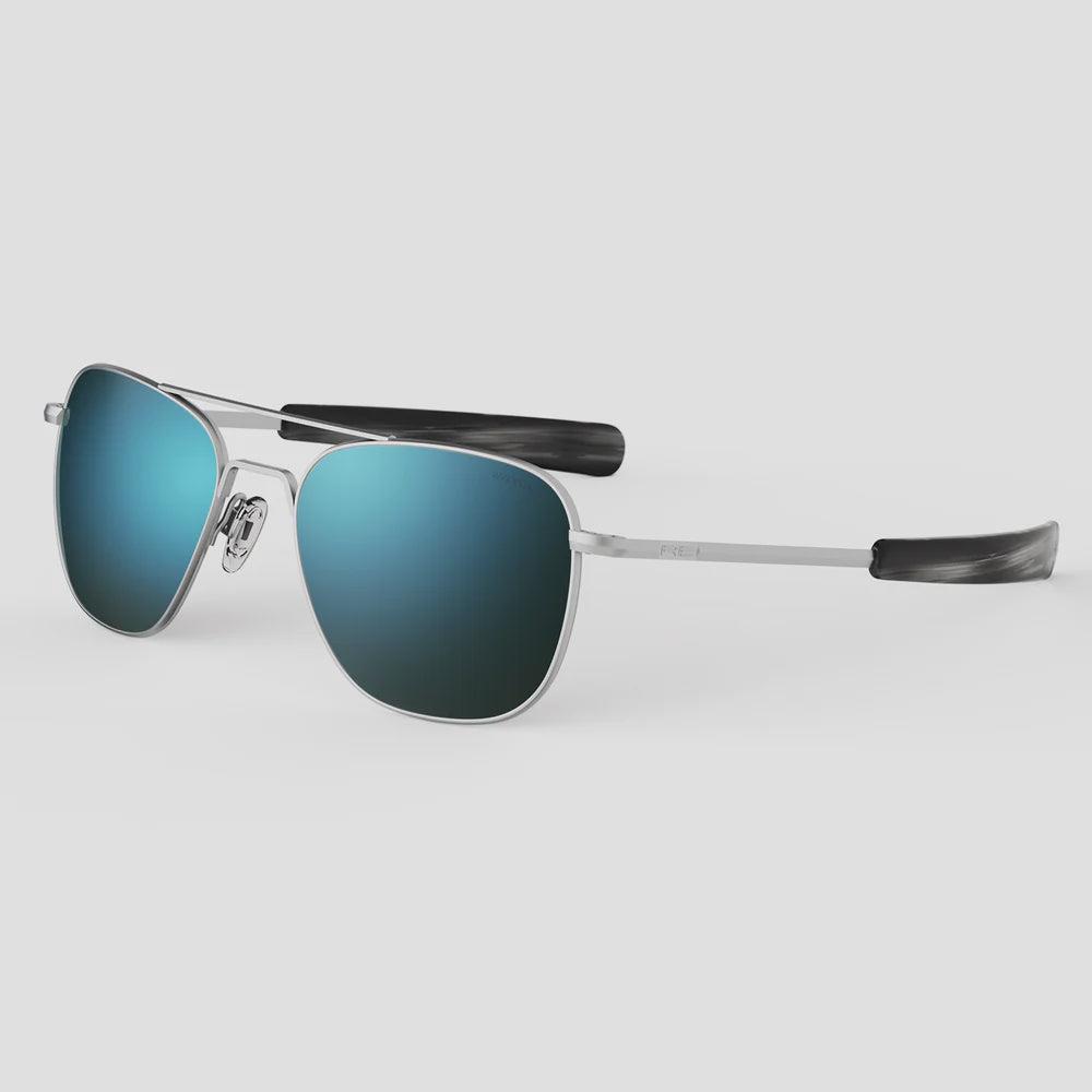 Randolph Engineering Aviator Matte Chrome Sunglasses 58 mm