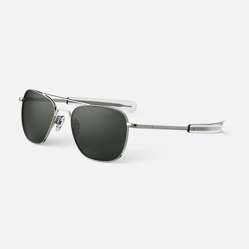 Randolph Engineering Aviator Gunmetal Sunglasses American Gray