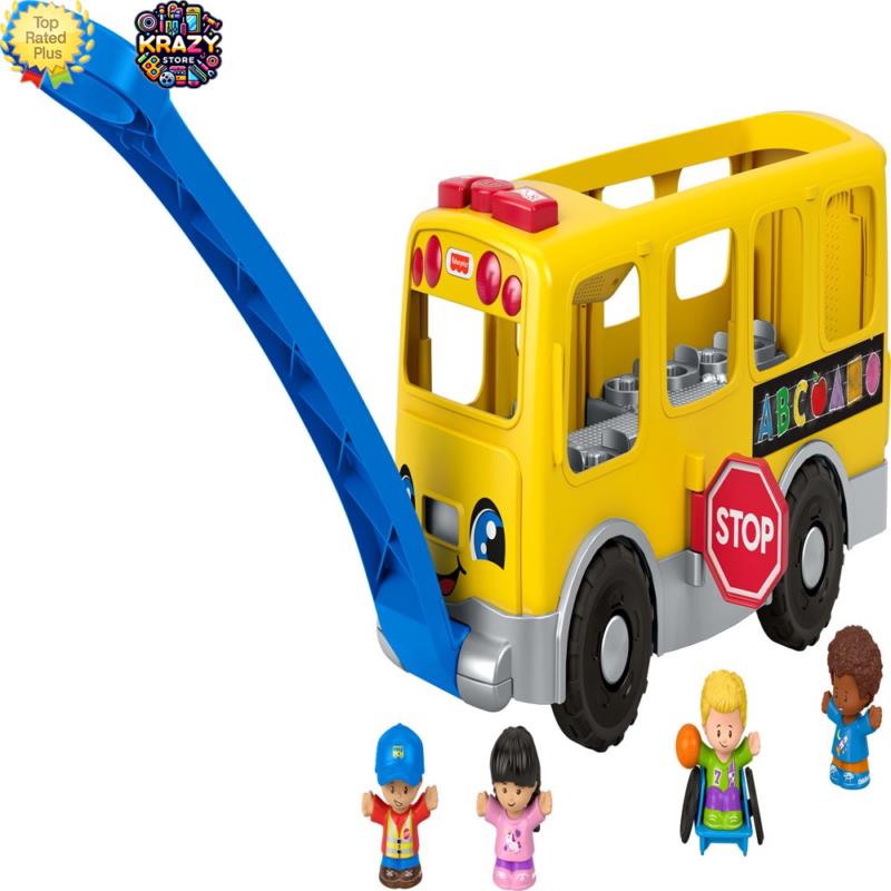 Musical Learning Fun Fisher-price Little People Big Yellow School Bus Toy For Ag