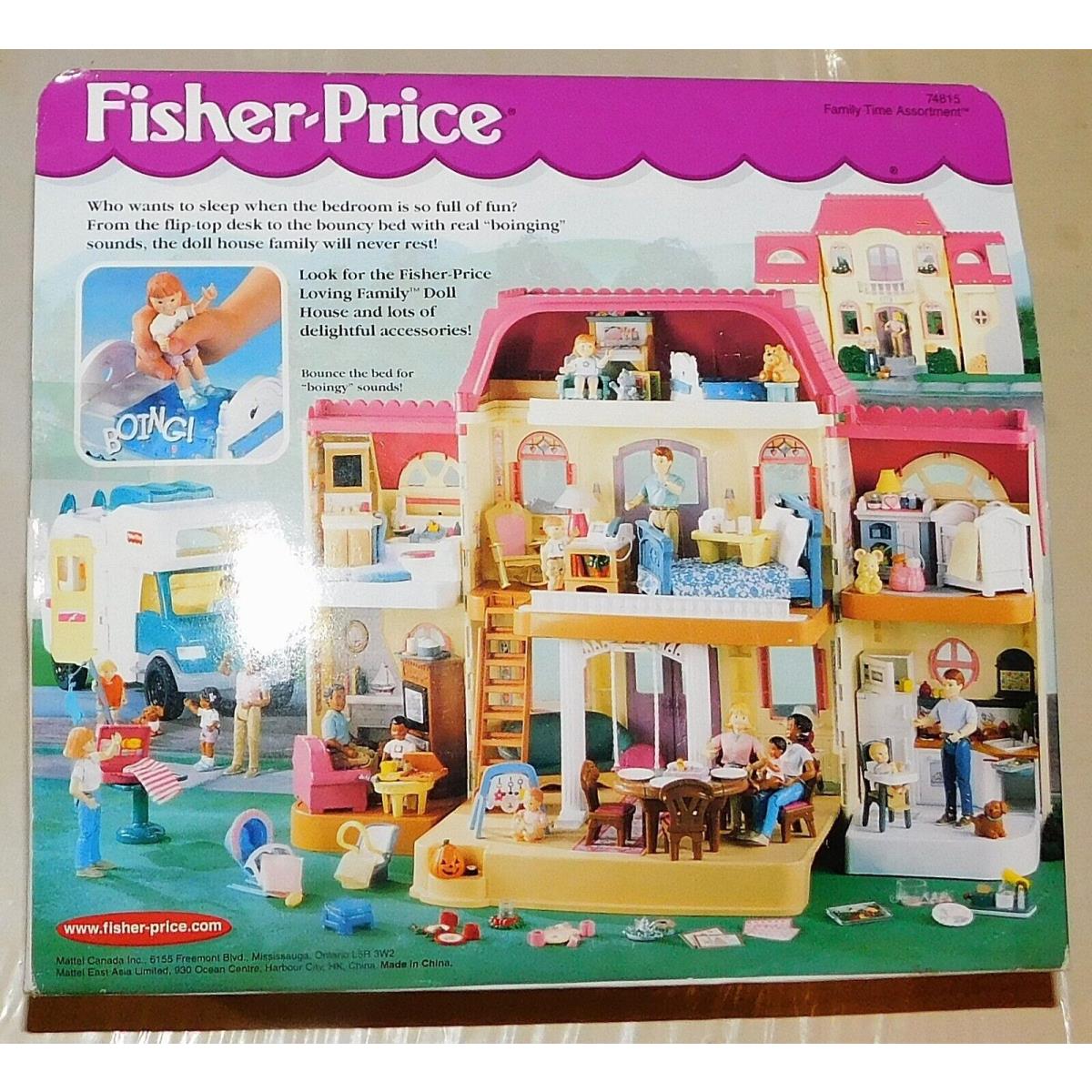 1999 Fisher Price Loving Family Dollhouse Jumpin` ON The Bed Mib Set