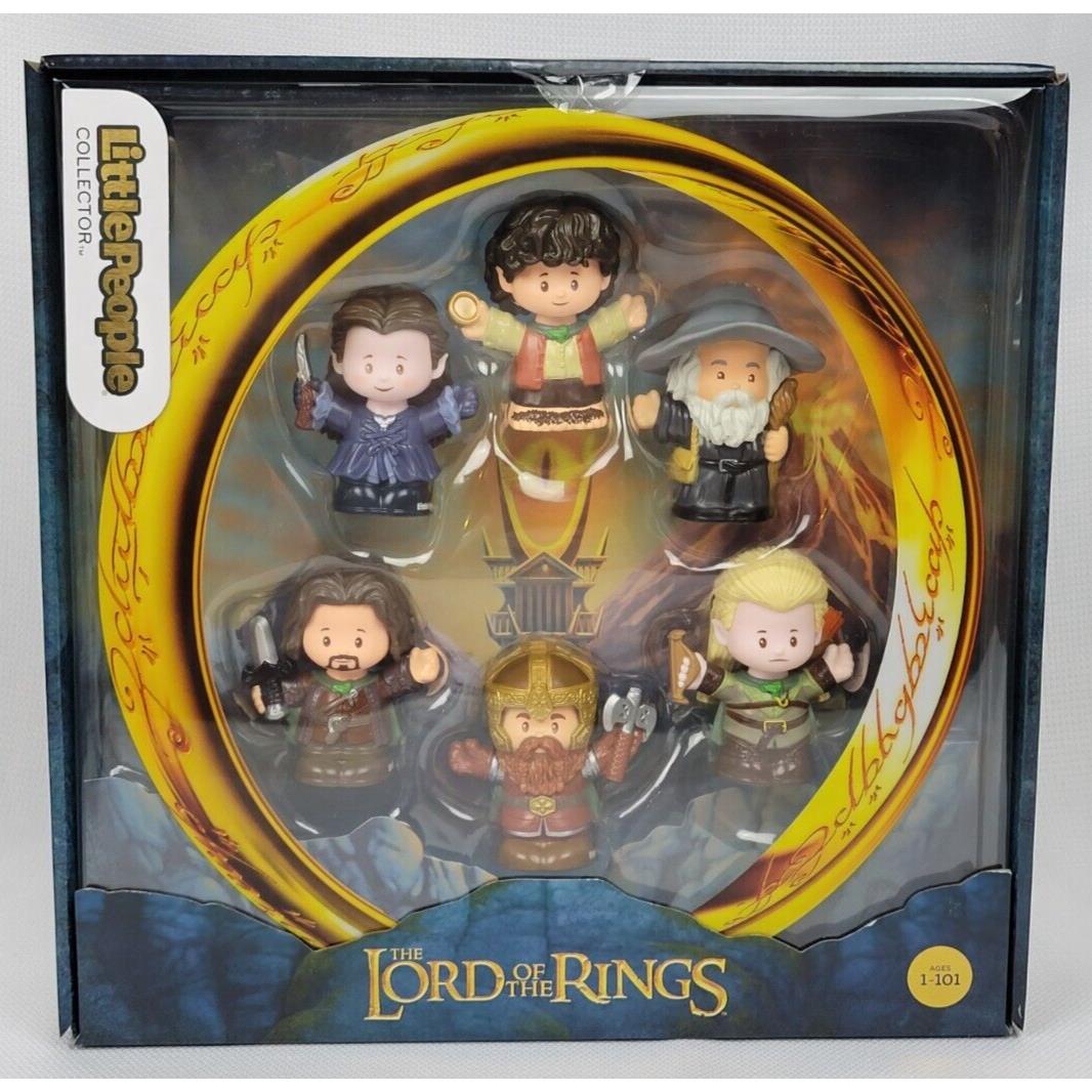 Fisher Price Little People Lord of The Rings Collectors Set Lotr 6 Figures Nrfb