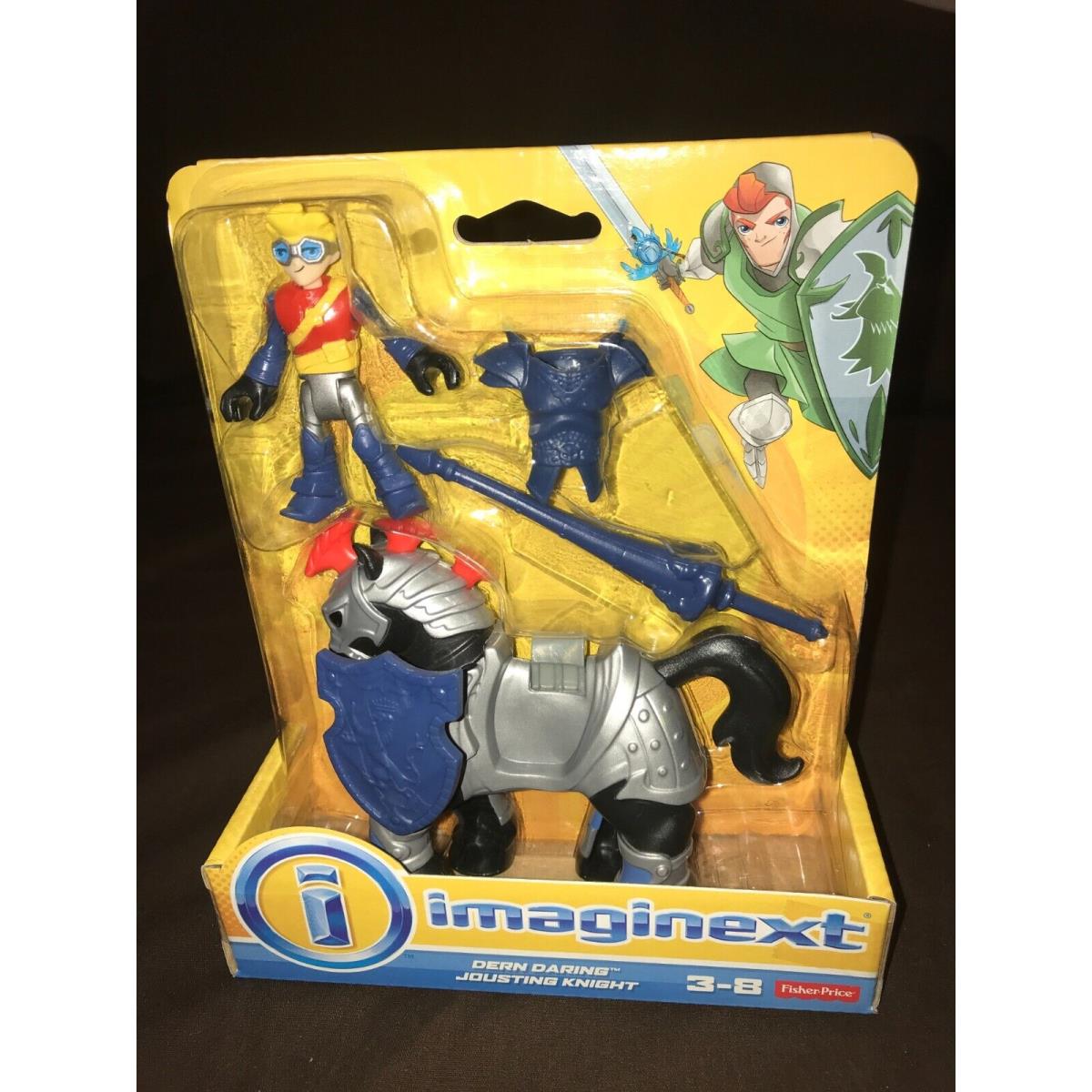 2014 Fisher Price Imaginext Castle Dern Daring Jousting Knight-new Item-nice