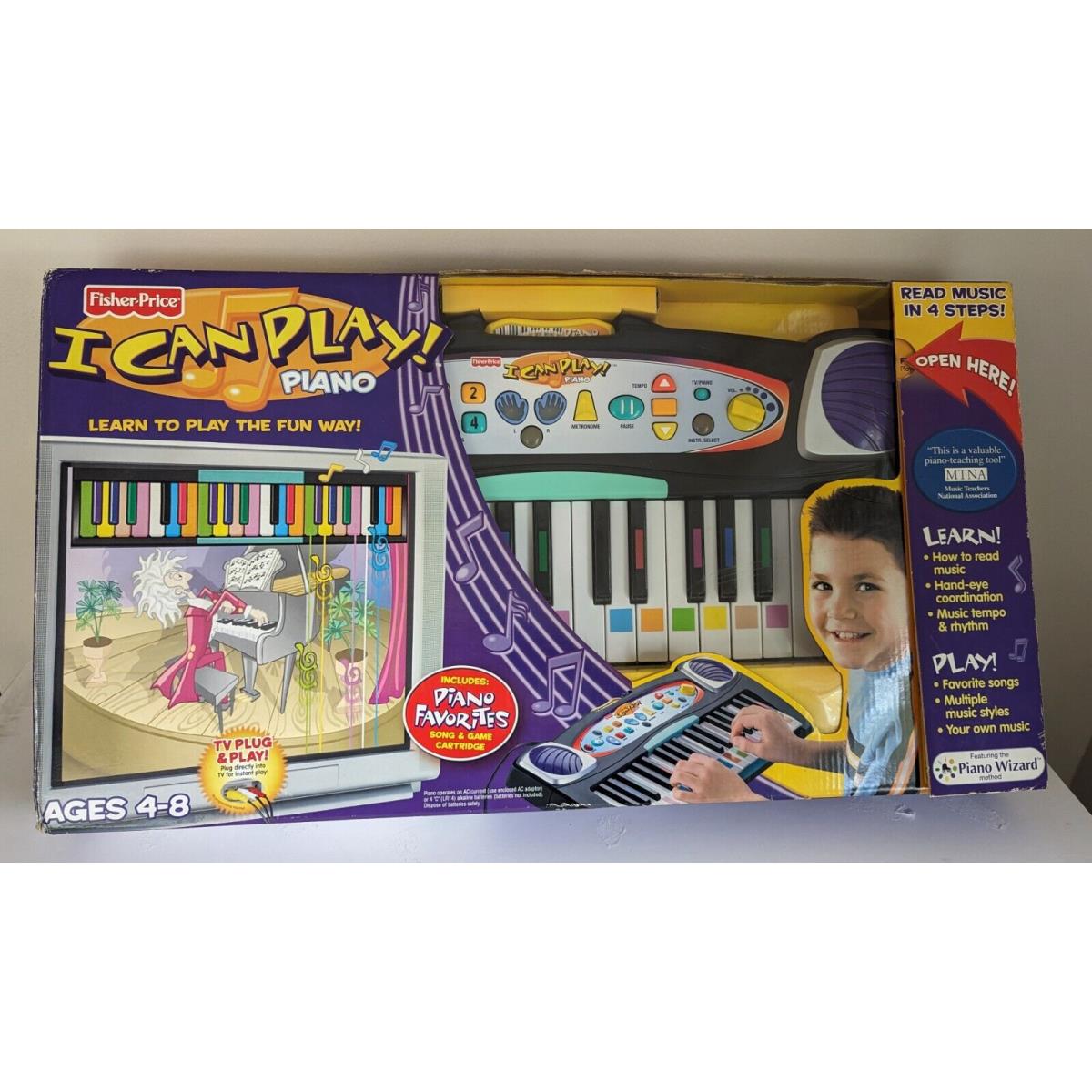 Fisher Price I Can Play Piano Kids Interactive Learning Piano Rare