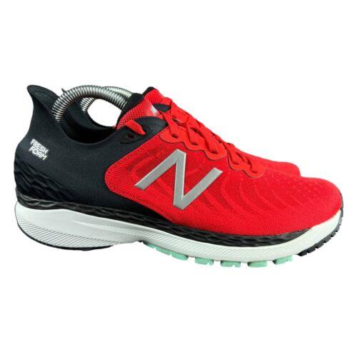 New Balance Fresh Foam 860V12 Red Black Silver Shoes M860R11 Men`s Size 7.5 D