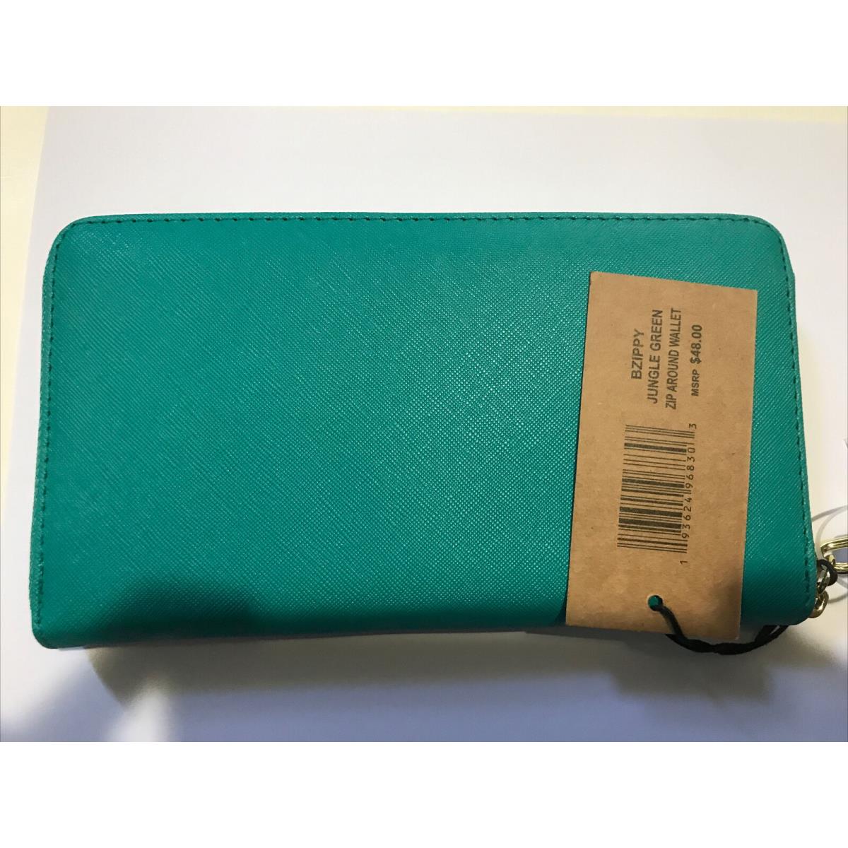 Steve Madden Bzippy Zip Around Wallet Jungle Green