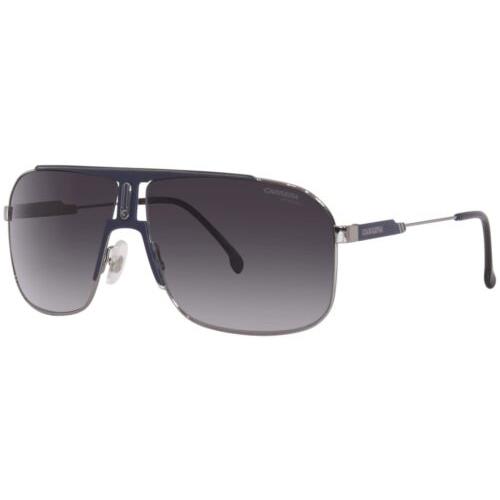 Carrera 1043S DTY9O Matte Blue Ruthenium Sunglasses with Grey Lenses