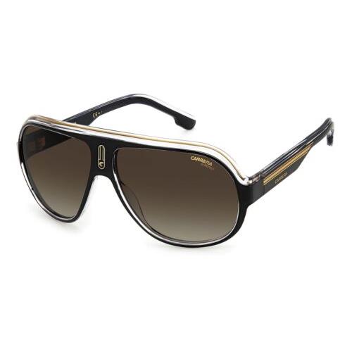 Carrera Speedway/n 2M2HA Black Gold Sunglasses with Brown Lenses