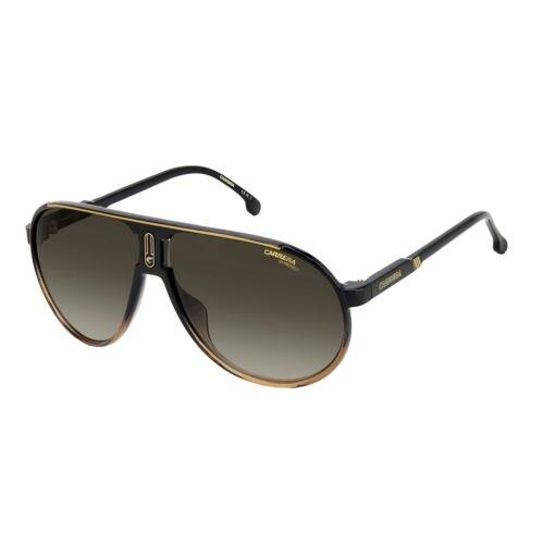 Carrera CHAMPION65/N Dccha Black Fade to Brown Sunglasses with Brown Lenses