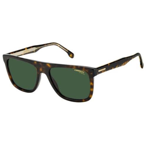 Carrera 267/S 086/QT Havana Sunglasses with Green Lenses