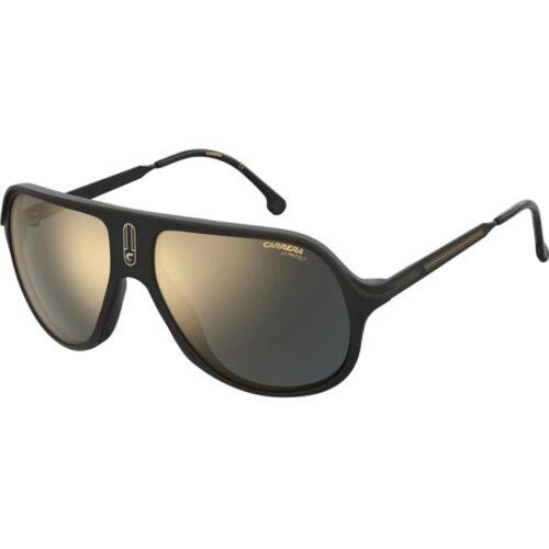 Carrera Safari 65N 003JO Black Gold Sunglasses with Gold Mirrored Lenses