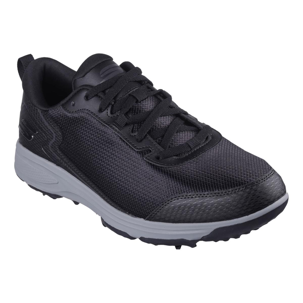 Skechers Men`s Torque Sport Fairway Relaxed Fit Soft Spike Golf Shoe Black/White