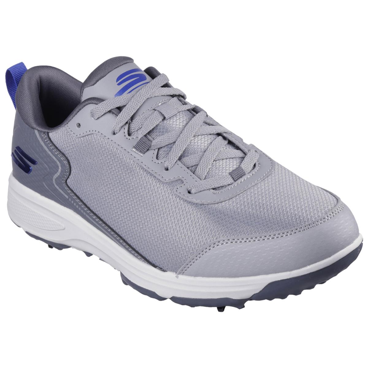 Skechers Men`s Torque Sport Fairway Relaxed Fit Soft Spike Golf Shoe Gray/Blue
