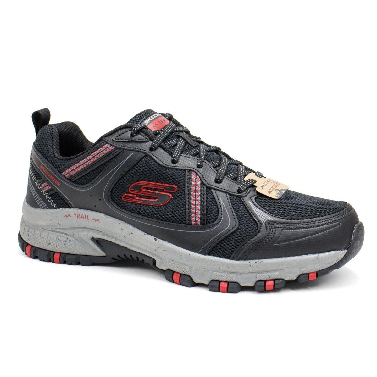 Men`s Skechers Hillcrest Vast Adventure Black Trail Running Shoes - Black