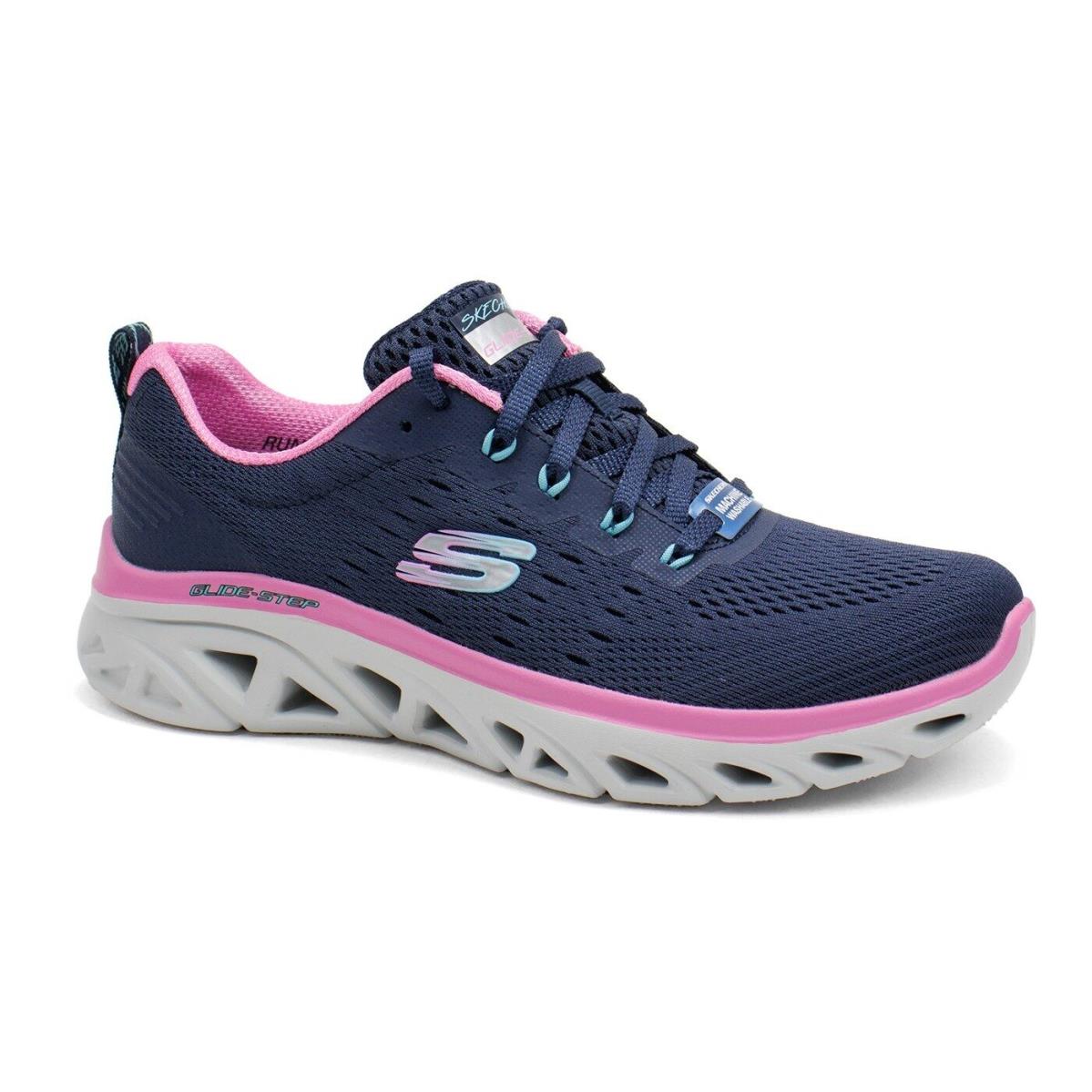 Women`s Skechers Glide Step Sport Fresh Charm Athletic Sneakers Blue