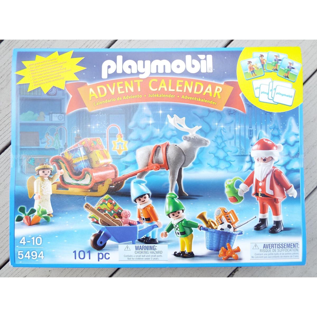 Playmobil 5494 Advent Calendar Christmas Santa Claus Elves Reindeer