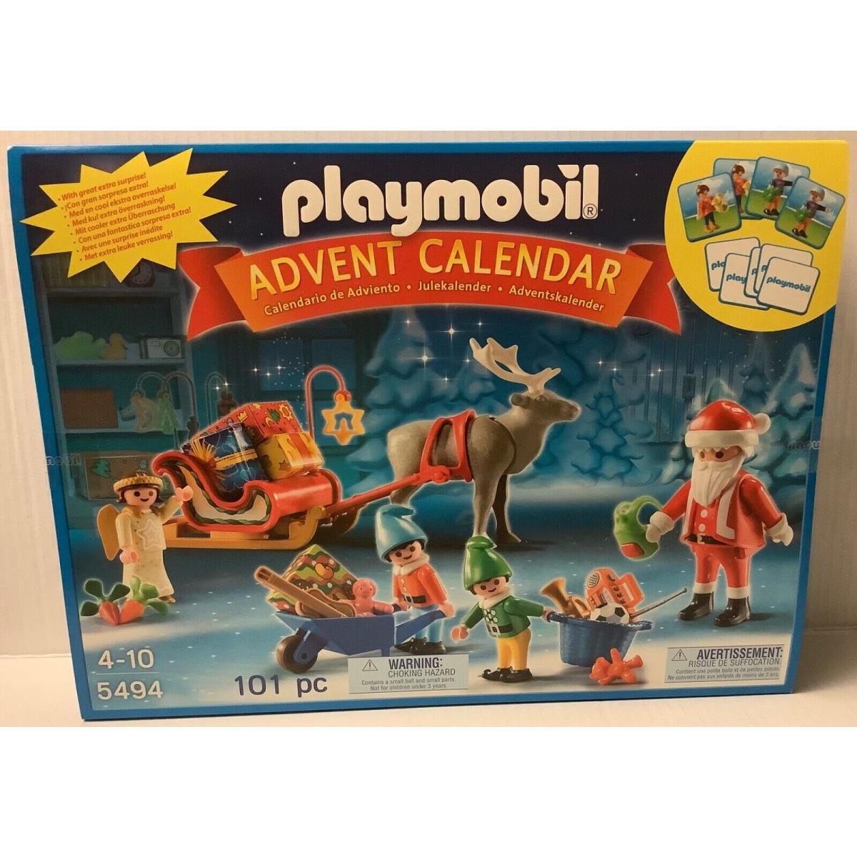 Playmobil 5494 Advent Calendar Santa Reindeer Elf Angel