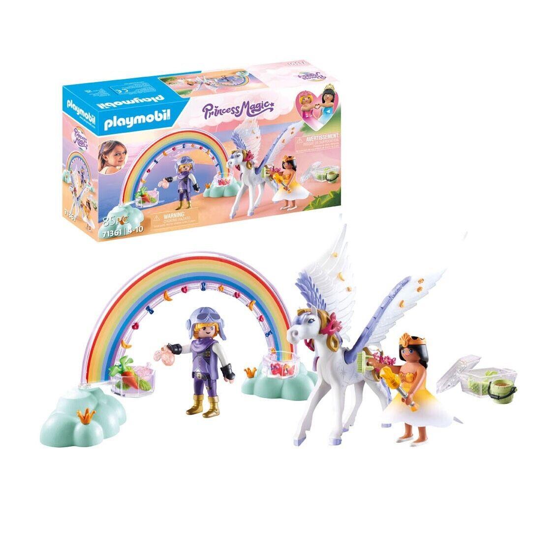 Playmobil Princess Magic 71361 Pegasus with Rainbow in The Clouds Mib/new