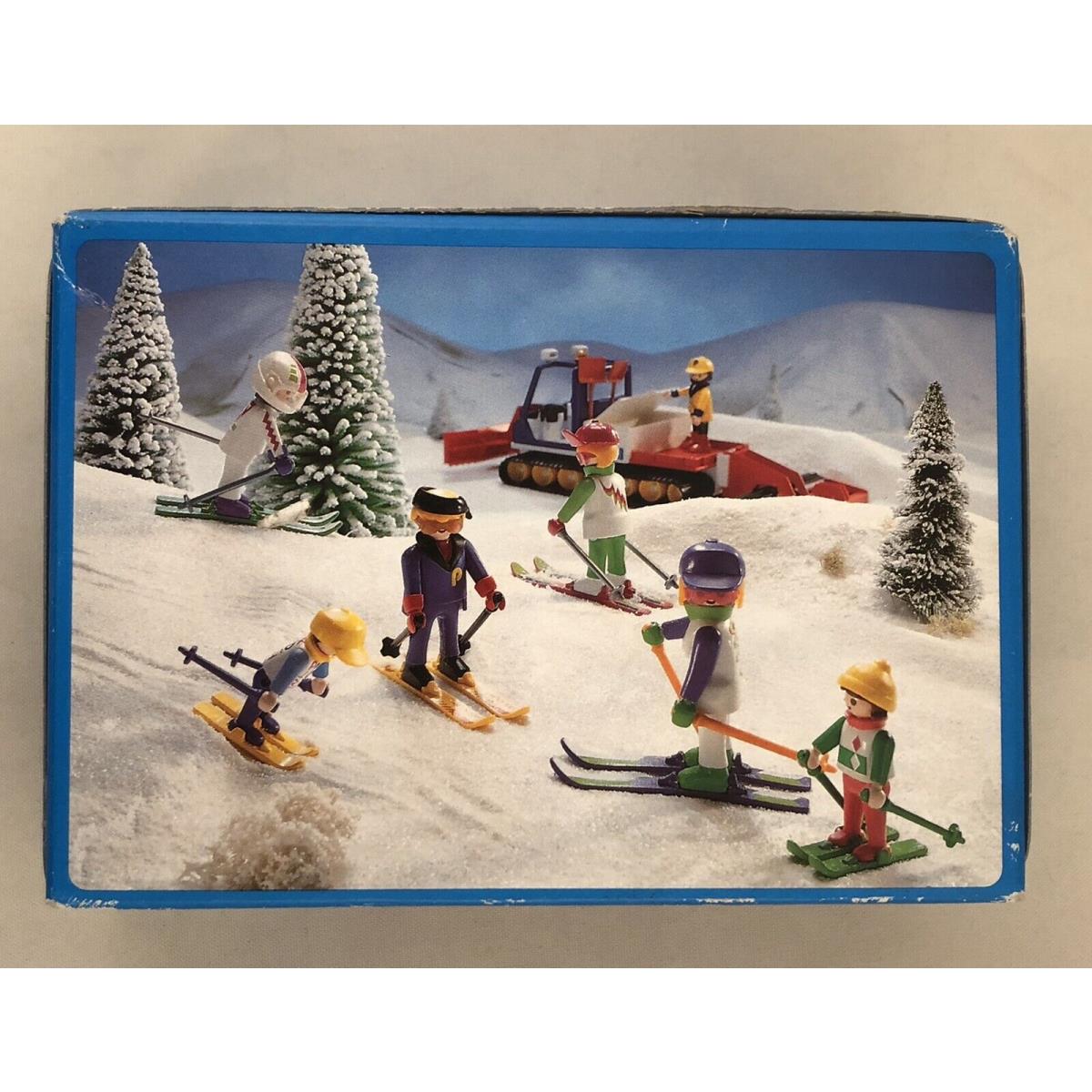 1991 Geobra Brandstatter Playmobil Skiing Snowman and Family