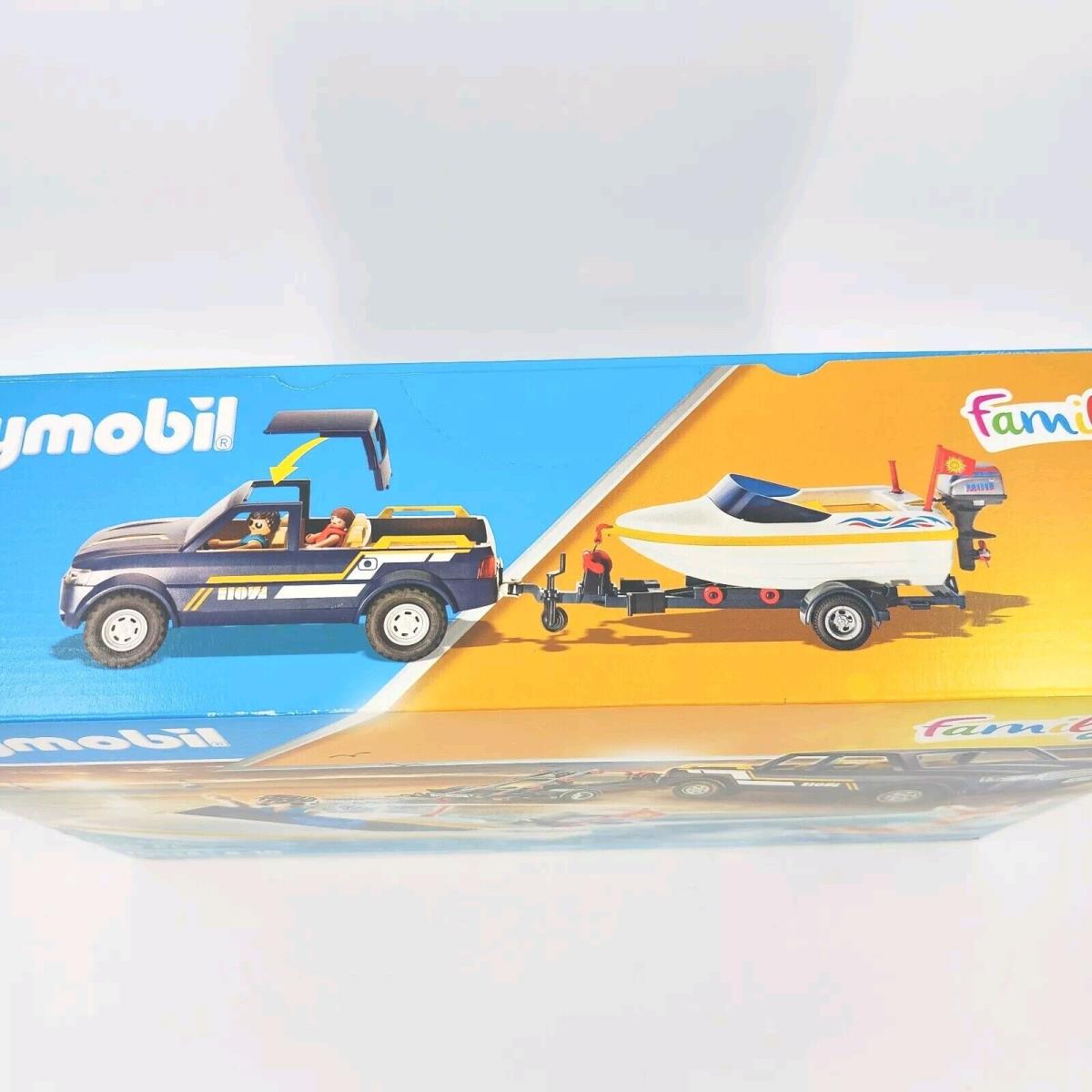 Playmobil Pick-up Truck w/ Speedboat 70534 Family Fun Water Skier