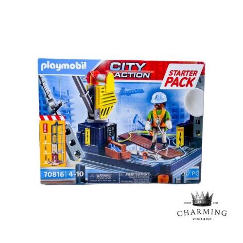 Vintage Playmobil City Action Starter Pack Construction Site 70816