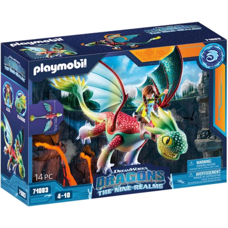 Playmobil Dragons Nine Realms: Feathers Alex 71083 Toy Gift