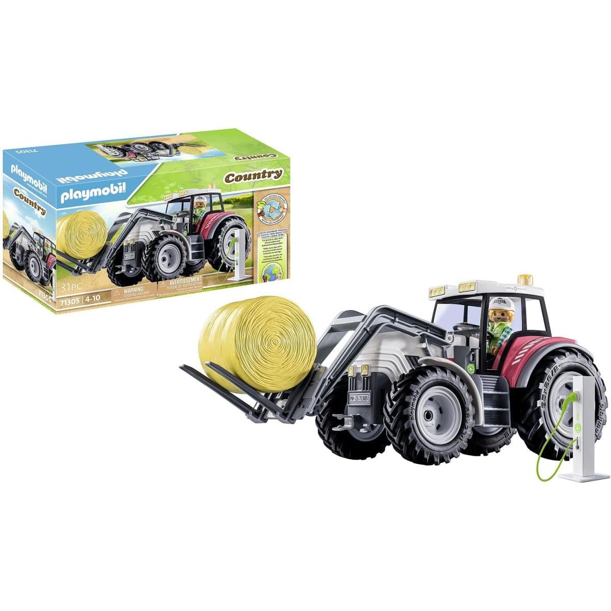 Playmobil Large Tractor with Accessories 71305 Toy Gift