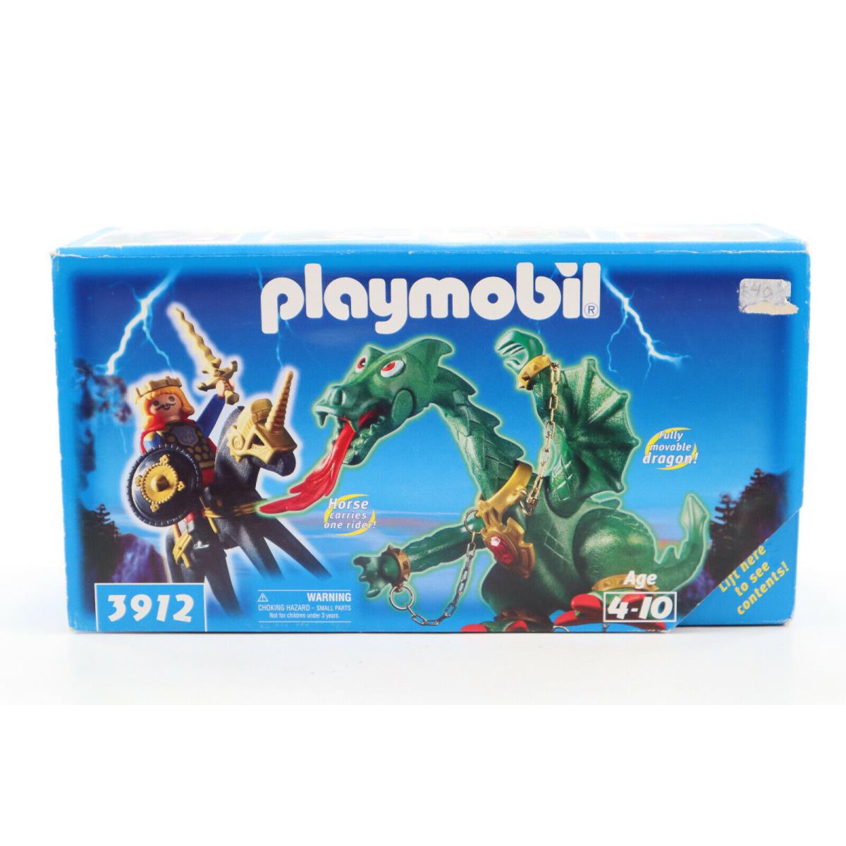 Playmobil 3912 Fire Breathing Dragon and Prince with Horse