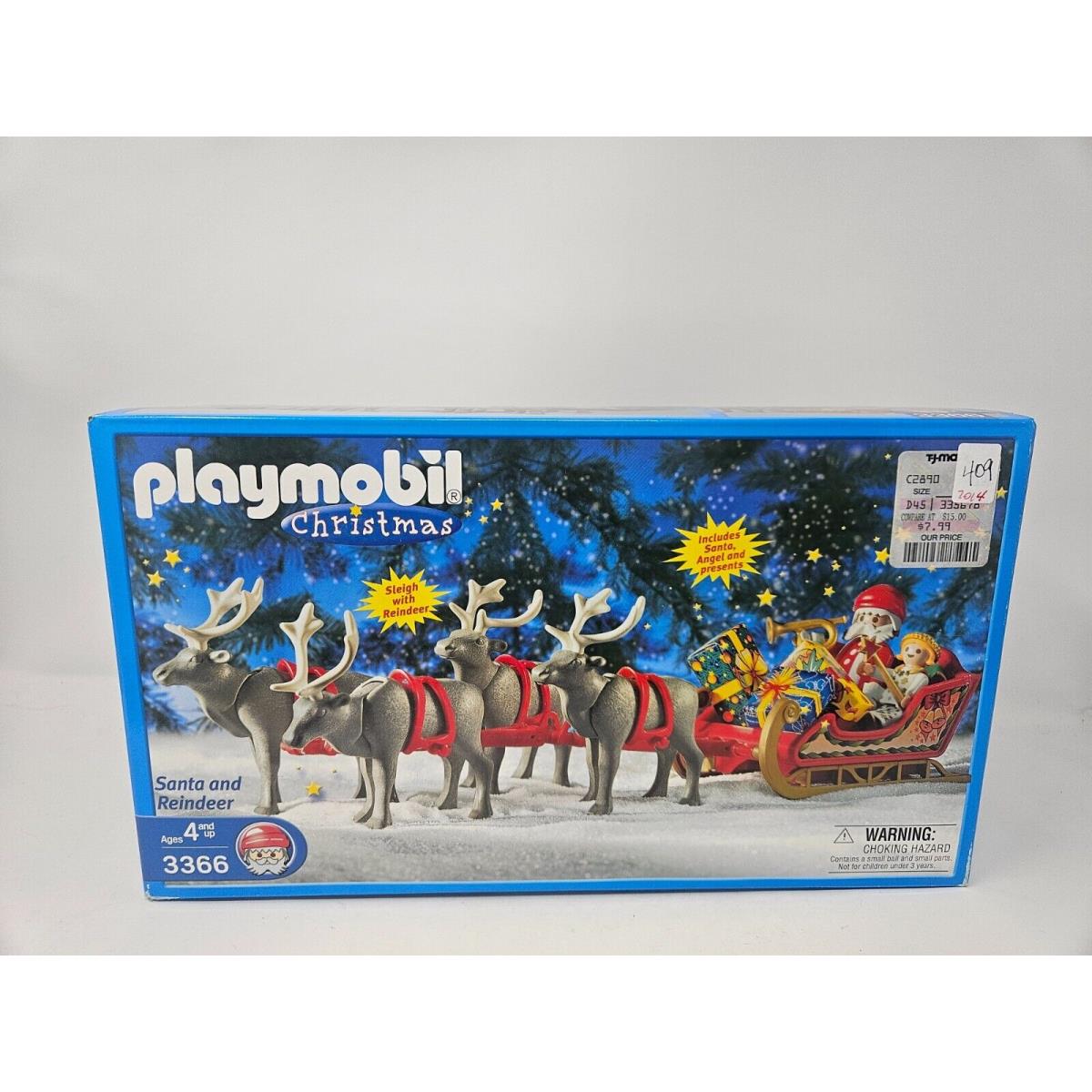 Playmobil Christmas 3366 - Santa and Reindeer 2001 Vintage