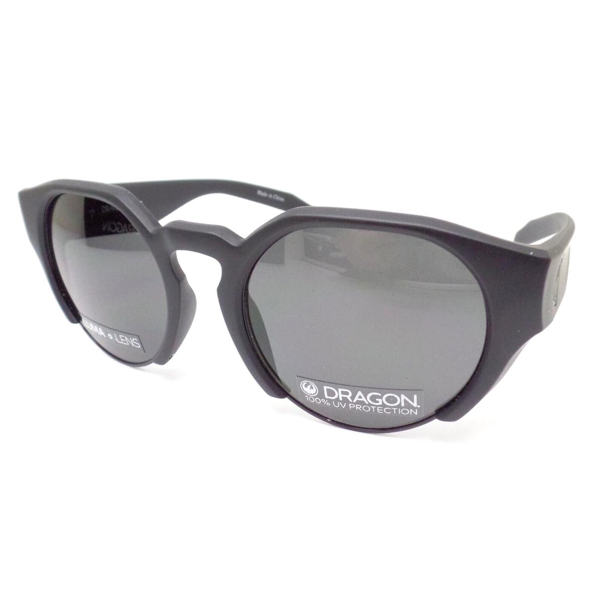 Dragon DR Compass LL Matte Black Smoke 51mm Sunglasses - Frame: Matte Black, Lens: