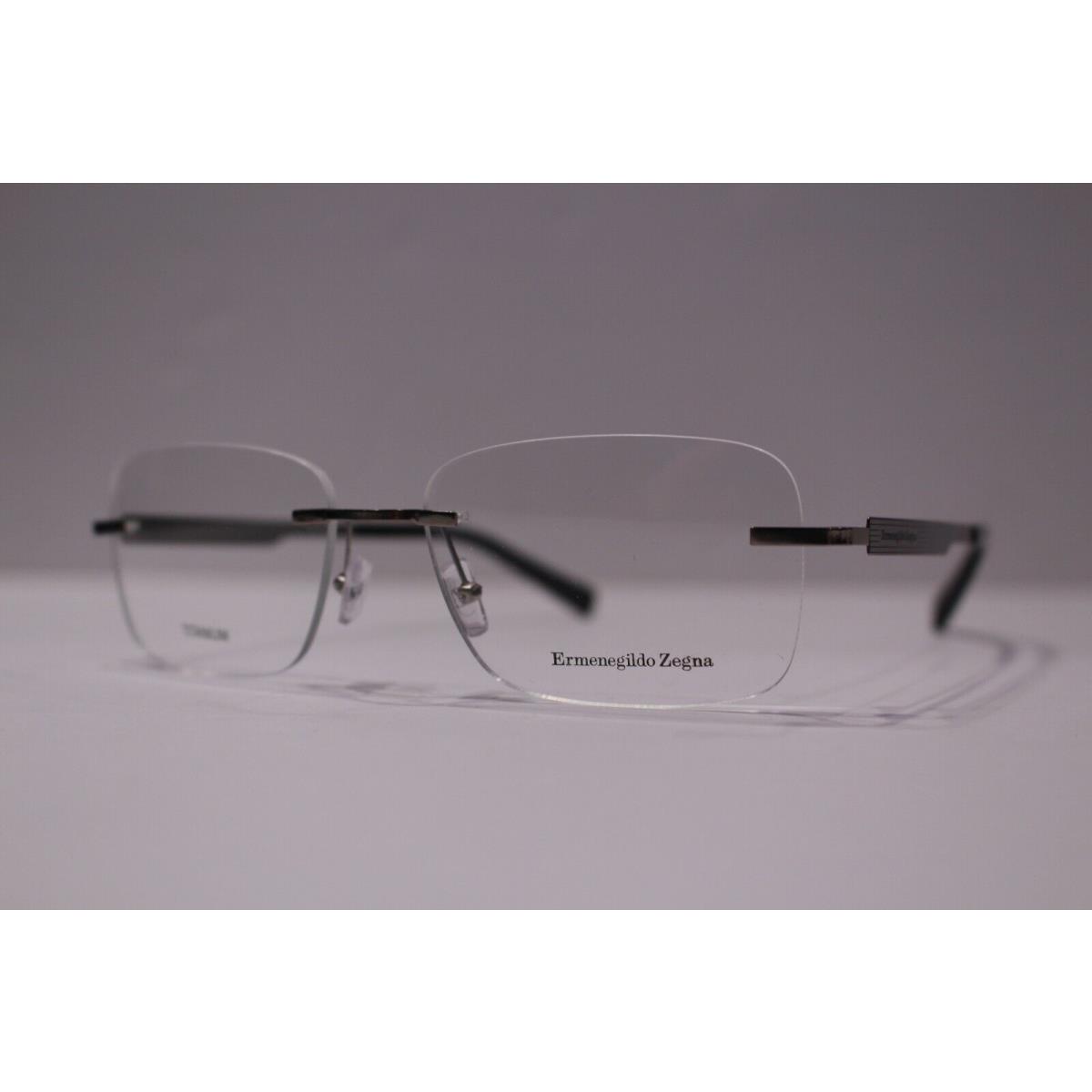 Ermenegildo Zegna Eyeglasses EZ5026 014 Silver-black 56mm