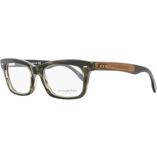 Ermenegildo Zegna ZC5006 020 Gray Rectangle 53-18-145 Full Rim Men`s Eyeglasses