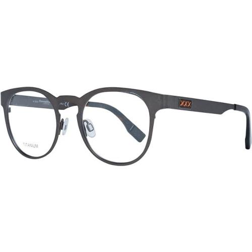 Ermenegildo Zegna ZC5003 020 Gray Round 48-19-140mm Full Rim Men`s Eyeglasses