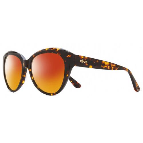Revo Rose Women Cateye Polarized Sunglasses Tortoise Havana Brown 55mm 4 Options Red Mirror Polar