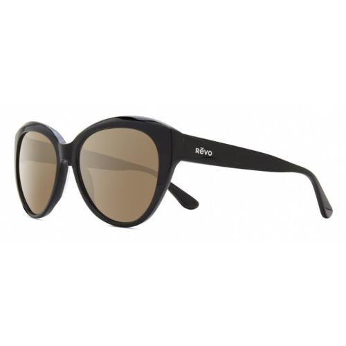 Revo Rose Women Cat Eye Designer Polarized Sunglasses Gloss Black 55mm 4 Options - Frame: