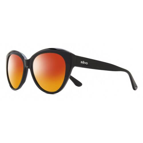 Revo Rose Women Cat Eye Designer Polarized Sunglasses Gloss Black 55mm 4 Options Red Mirror Polar