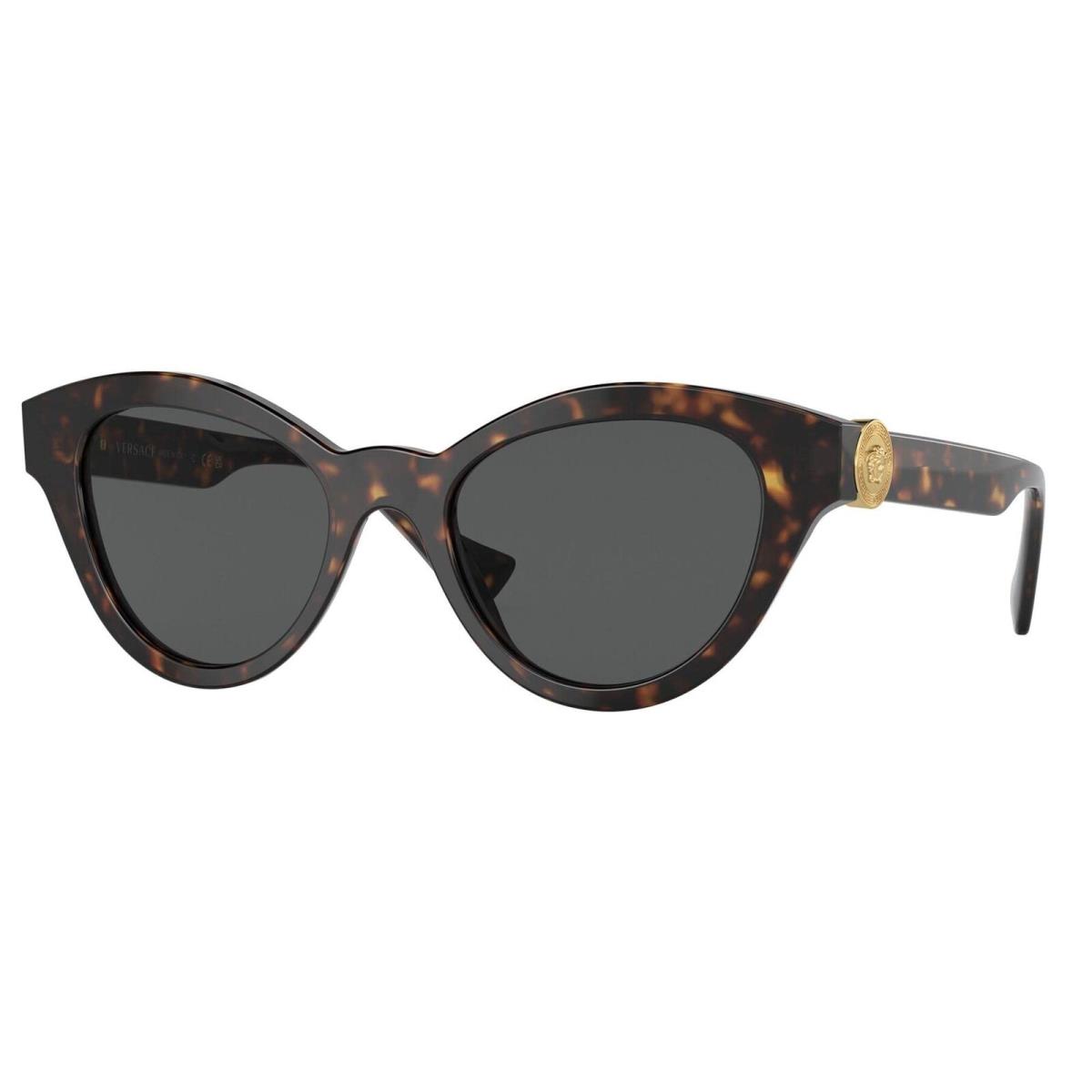 Versace Sunglasses VE4435 10887 52mm Havana / Dark Grey Lens