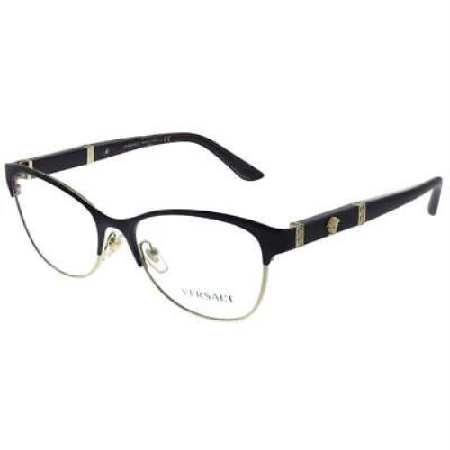 Versace Eyeglasses VE1233Q 1418 53mm Violet Gold / Demo Lens