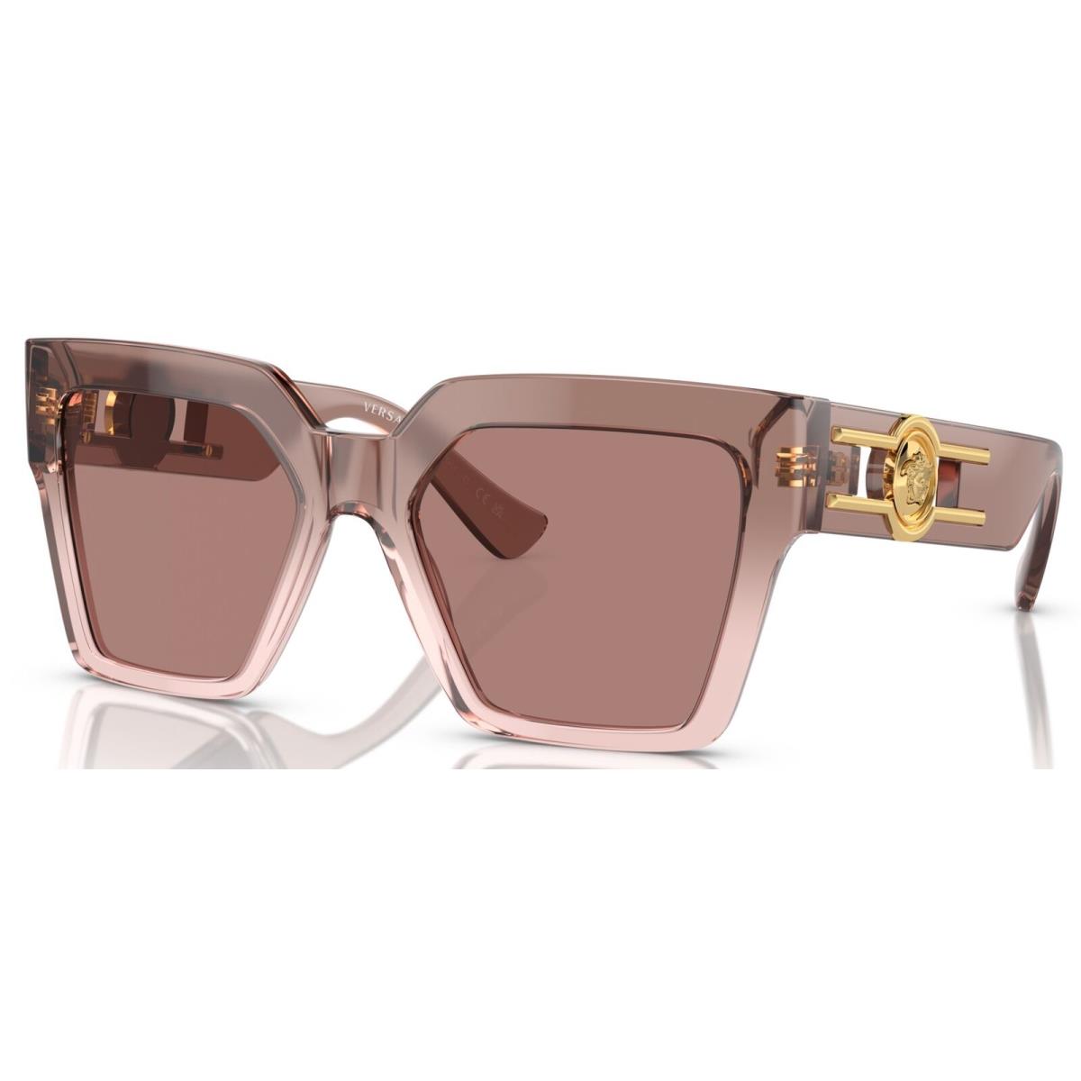 Versace Sunglasses VE4458F 543573 54mm Brown Transparent / Light Brown Lens