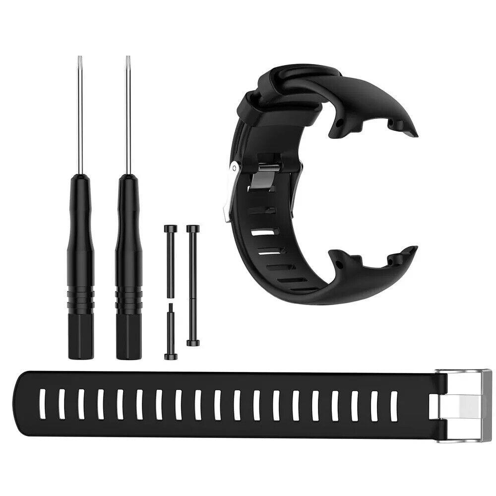 Suunto D4, D4i, D4i Novo, D4F Wrist Strap D4 D4i D4i Novo D4F Wrist Strap Scuba Dive Computer Watch Band + Pins Black